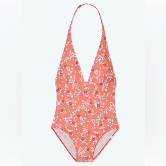 summersalt Other - SummerSalt Deep Plunge Halter Tummy Control One Piece